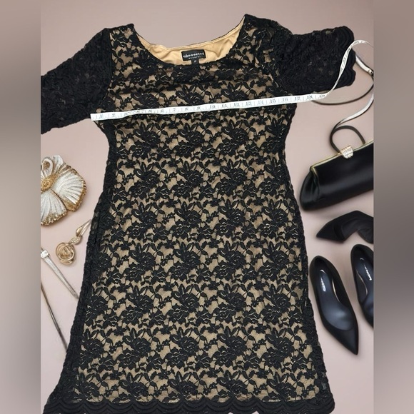 Connected Apparel Lace Dress - Floral Pattern, Versatile & Stylish, Size 8P - Picture 8 of 13